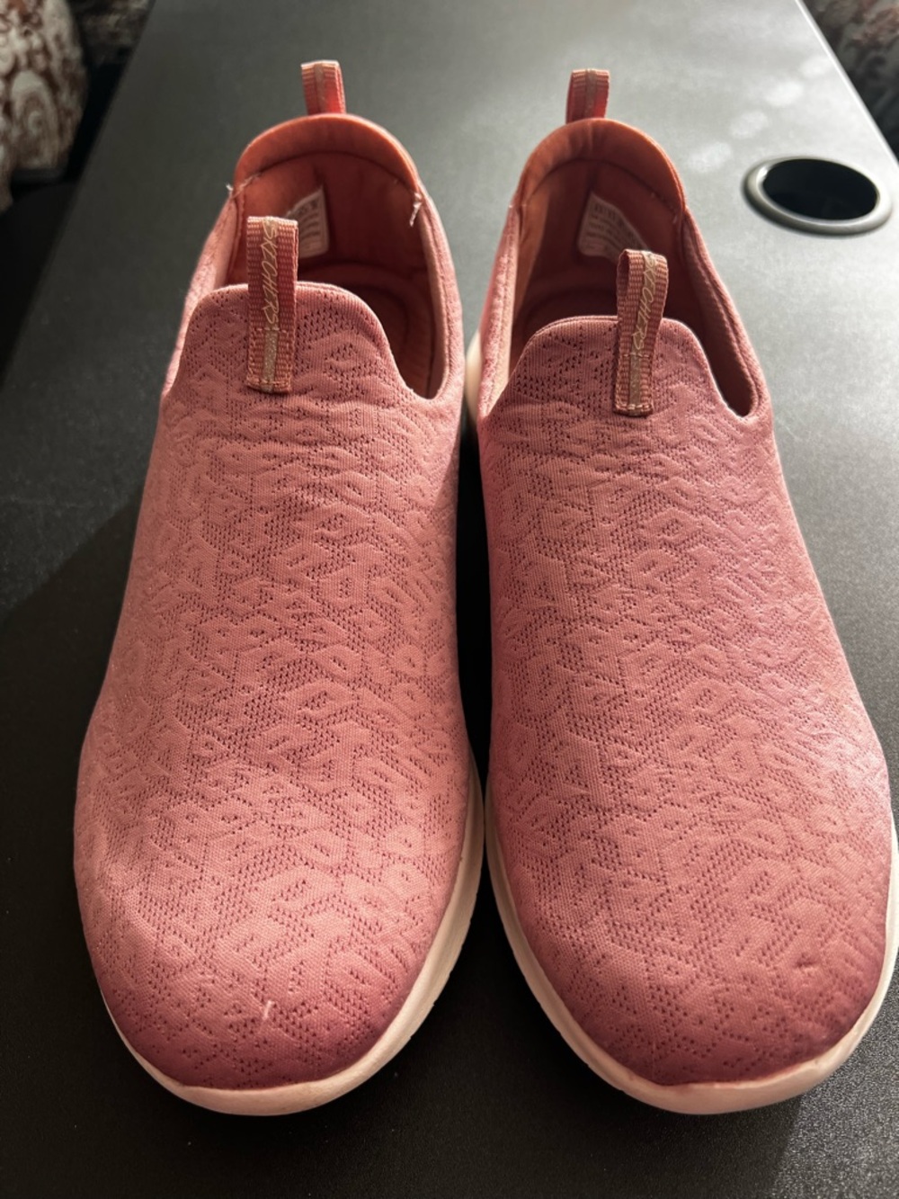 Skechers Women's Slip-On Sneakers in Dusty Rose Pink 8.5